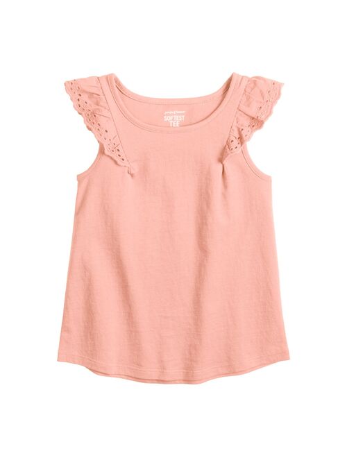 Toddler Girl Jumping Beans® Eyelet Flutter Tee