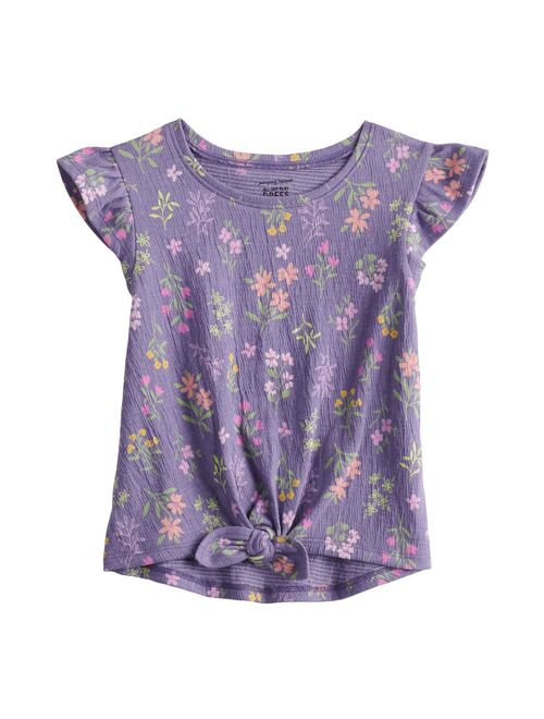 Toddler Girl Jumping Beans® Tie-Front Flutter Top