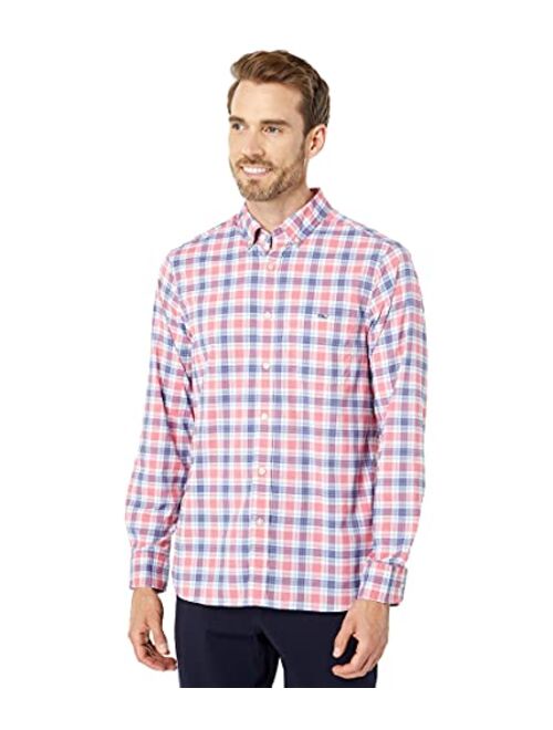 Vineyard Vines Plaid On The Go Nylon Shirt