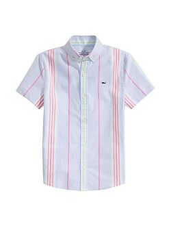 Boys' Milou Stripe Short Sleeve Woven