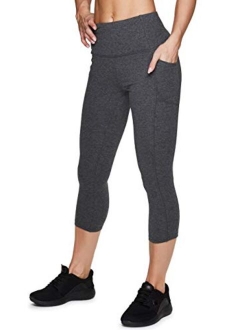 Active Women's Fashion Cotton Spandex Workout Yoga Capri Leggings