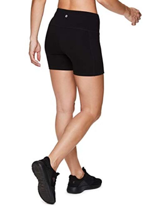 RBX Active Women's Cotton Spandex High Waist Running Bike Short