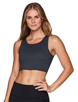 Active Women's Athletic Fashion High Coverage Low Impact Workout Sports Bra