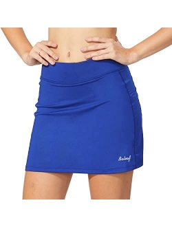 Women's Tennis Skirt Golf Skorts Skirts Athletic Skirts with Shorts Pockets Running Workout Sports