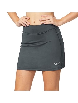 Women's Tennis Skirt Golf Skorts Skirts Athletic Skirts with Shorts Pockets Running Workout Sports