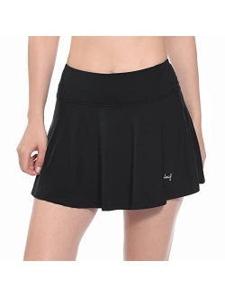 Women's Tennis Skirt Golf Skorts Skirts Athletic Skirts with Shorts Pockets Running Workout Sports