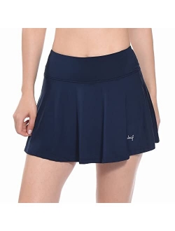 Women's Tennis Skirt Golf Skorts Skirts Athletic Skirts with Shorts Pockets Running Workout Sports