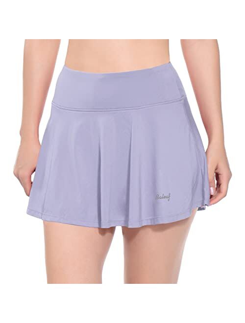 BALEAF Women's Tennis Skirt Golf Skorts Skirts Athletic Skirts with Shorts Pockets Running Workout Sports