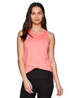 Active Workout Tank Tops for Women, Fashion Soft Crop Tank with Crew Neck