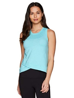 Active Workout Tank Tops for Women, Fashion Soft Crop Tank with Crew Neck