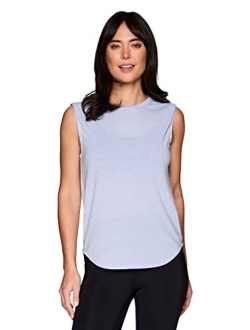 Active Women's Fashion Basics Regular Length Super Soft Flowy Yoga Tank Top