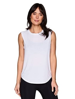 Active Women's Fashion Basics Regular Length Super Soft Flowy Yoga Tank Top