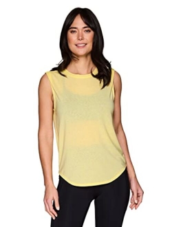 Active Women's Fashion Basics Regular Length Super Soft Flowy Yoga Tank Top