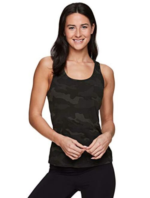 RBX Active Women's Fashion Basics Regular Length Super Soft Flowy Yoga Tank Top