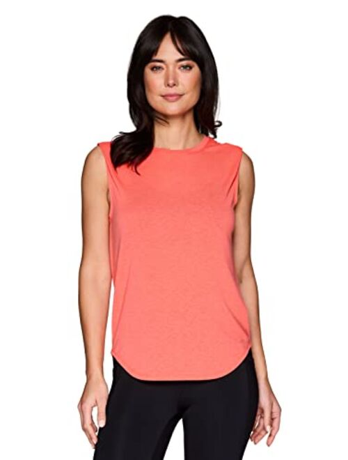 RBX Active Women's Fashion Basics Regular Length Super Soft Flowy Yoga Tank Top