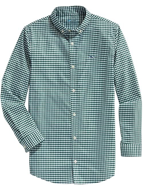 Vineyard Vines Kids Gingham Performance Whale Shirt (Toddler/Little Kids/Big Kids)