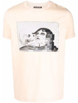 Acne Studios Edvard Munch-print stretch-cotton T-shirt