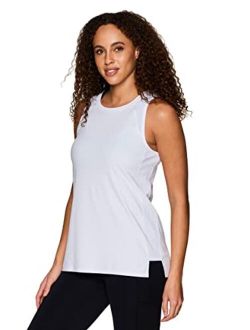 Active Women's Athletic Yoga Everyday Ultra Soft Relaxed High/Low Tank Top