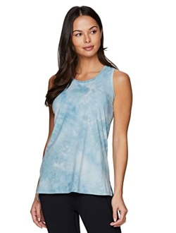 Active Women's Athletic Yoga Everyday Ultra Soft Relaxed High/Low Tank Top