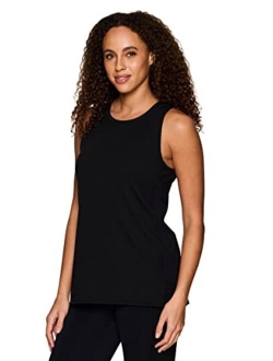 Active Women's Athletic Yoga Everyday Ultra Soft Relaxed High/Low Tank Top