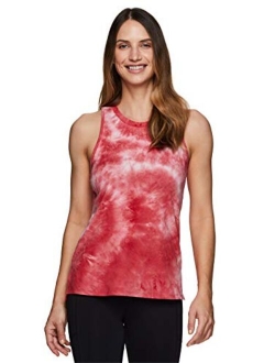 Active Women's Athletic Yoga Everyday Ultra Soft Relaxed High/Low Tank Top