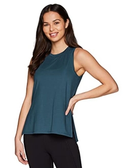 Active Women's Athletic Yoga Everyday Ultra Soft Relaxed High/Low Tank Top