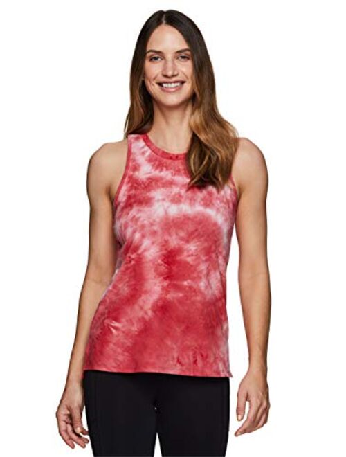 RBX Active Women's Athletic Yoga Everyday Ultra Soft Relaxed High/Low Tank Top