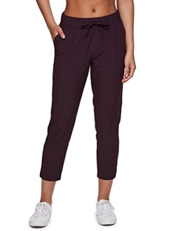 Active Women's Relaxed Fit Lightweight Quick Drying Stretch Woven Pants with Pockets