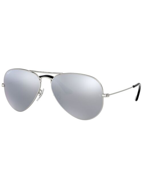 Ray-Ban Polarized Sunglasses , RB3025 AVIATOR MIRROR