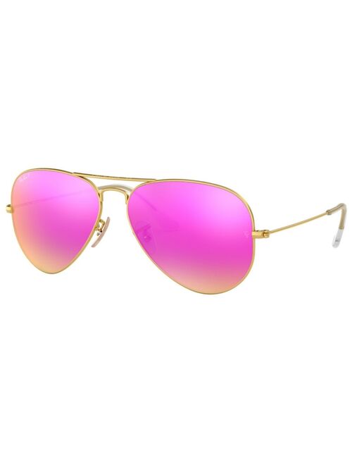 Ray-Ban Polarized Sunglasses , RB3025 AVIATOR MIRROR