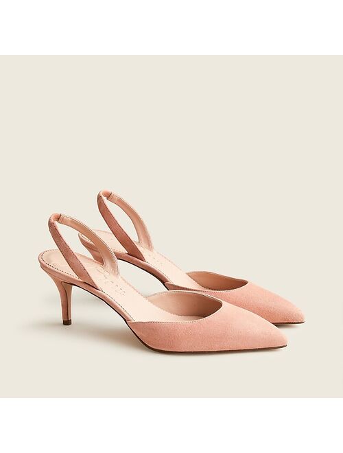 J.Crew Colette slingback pumps in suede