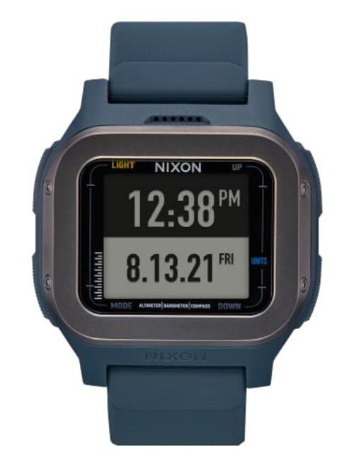 NIXON Regulus Expedition A1324-100M Water Resistant Digital Sport Watch (47.5 mm Watch Face, 24mm PU/Rubber/Silicone Band)