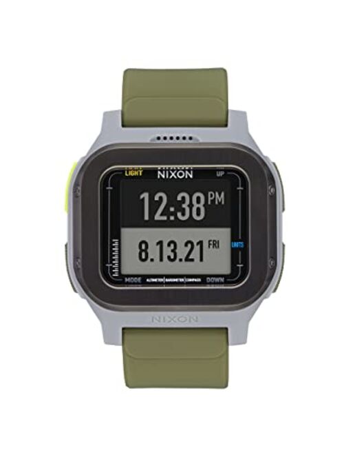 NIXON Regulus Expedition A1324-100M Water Resistant Digital Sport Watch (47.5 mm Watch Face, 24mm PU/Rubber/Silicone Band)