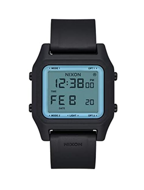 NIXON Staple A1309-100m Water Resistant Men's Digital Sport Watch (38mm Face, 22mm PU/Rubber/Silicone Band) - Made with #Tide Recycled Ocean Plastics