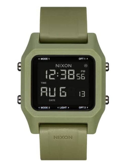 NIXON Staple A1309-100m Water Resistant Men's Digital Sport Watch (38mm Face, 22mm PU/Rubber/Silicone Band) - Made with #Tide Recycled Ocean Plastics