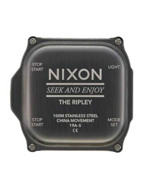 NIXON Ripley A1267 - Men's Analog/Digital Adventure Watch (47mm Watch Face, 23mm PU/Rubber/Silicone Band)