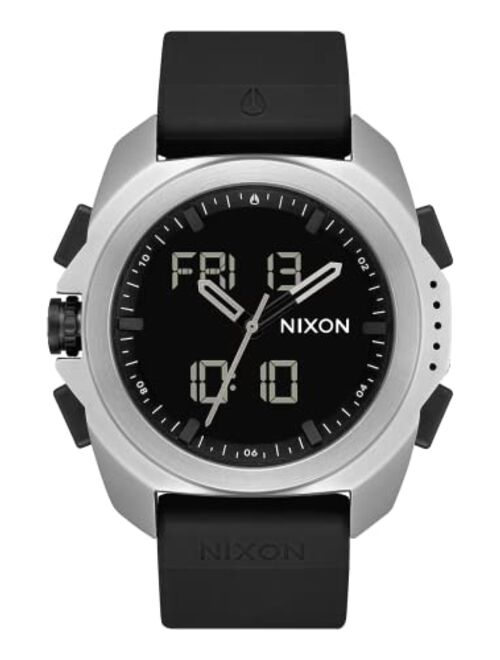 NIXON Ripley A1267 - Men's Analog/Digital Adventure Watch (47mm Watch Face, 23mm PU/Rubber/Silicone Band)