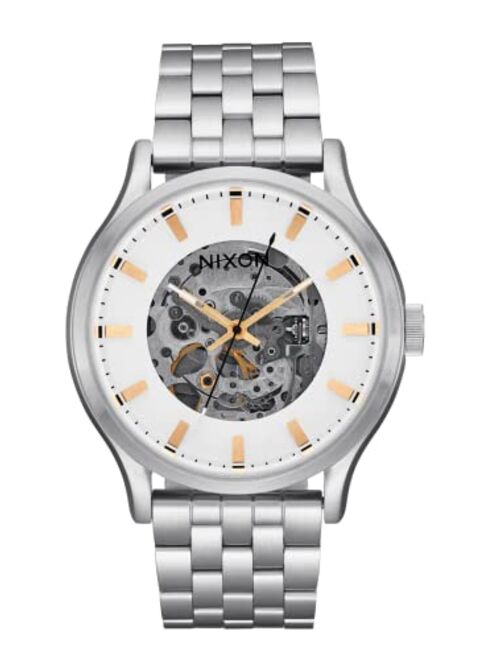 NIXON Spectra A1323-100M Water Resistant Unisex Automatic Fashion Watch (40mm Watch Face, 20mm-18mm Stainless Steel Band)