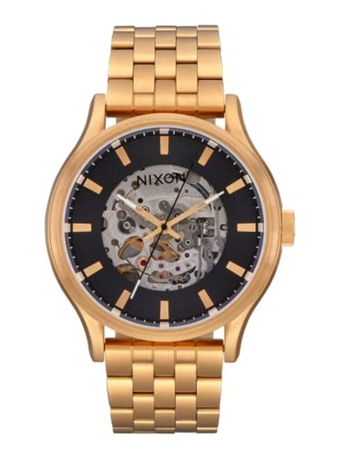 NIXON Spectra A1323-100M Water Resistant Unisex Automatic Fashion Watch (40mm Watch Face, 20mm-18mm Stainless Steel Band)