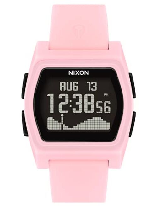 NIXON Rival A1310-100m Water Resistant Women's Digital Surf Watch (38mm Watch Face, 20mm-19mm Pu/Rubber/Silicone Band)- Made with #Tide Recycled Ocean Plastics