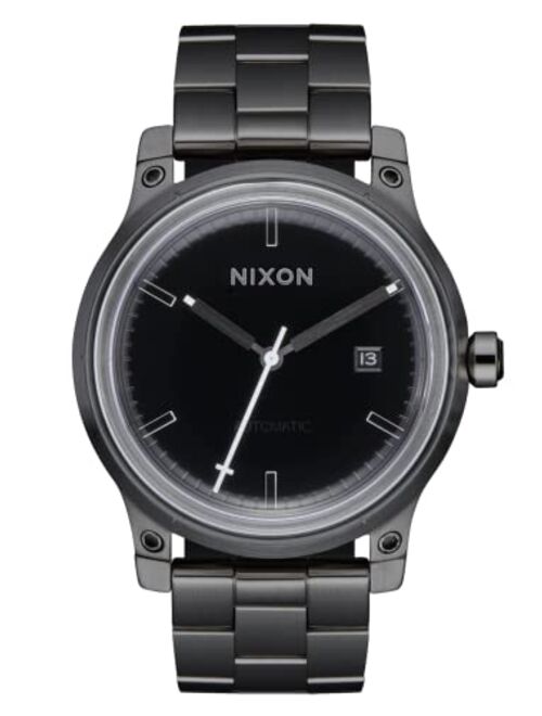 NIXON 5th Element A1294-100M Water Resistant Men's Automatic Watch (42mm Watch Face, 21mm-19mm Stainless Steel Three Link Band)