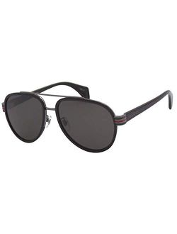 GG0447S - 001 Sunglasses Black w/ Grey Polarized Lens 58mm