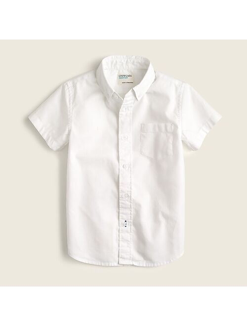 J.Crew Boys' short-sleeve stretch poplin button-down