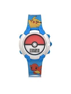 Kids' Quartz Watch with Plastic Strap, Blue, 16 (Model: POK4243AZ)