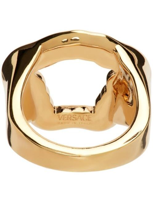 Versace Gold 'La Medusa' Curve Ring