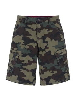 Big Boys Cotton Solid Cargo Shorts