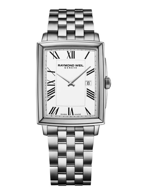 Raymond Weil Men's Swiss Toccata Stainless Steel Bracelet Watch 29x37mm