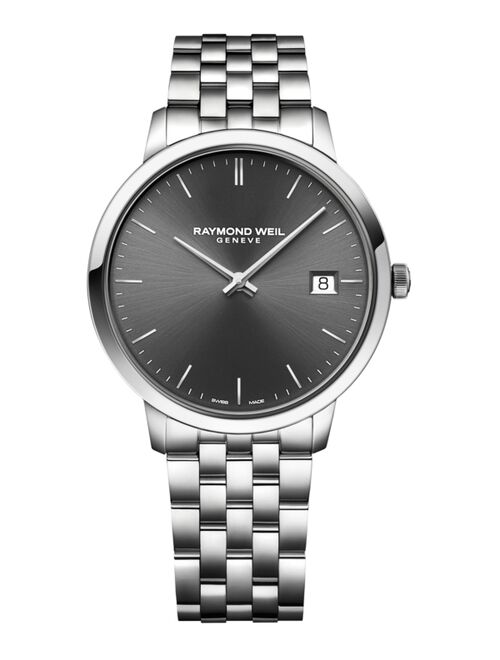 Raymond Weil Men's Swiss Toccata Stainless Steel Bracelet Watch 42mm