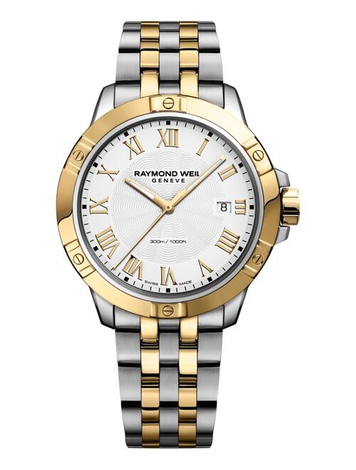 Raymond Weil Men's Swiss Tango Two-Tone PVD Stainless Steel Bracelet Watch 41mm 8160-STP-00308