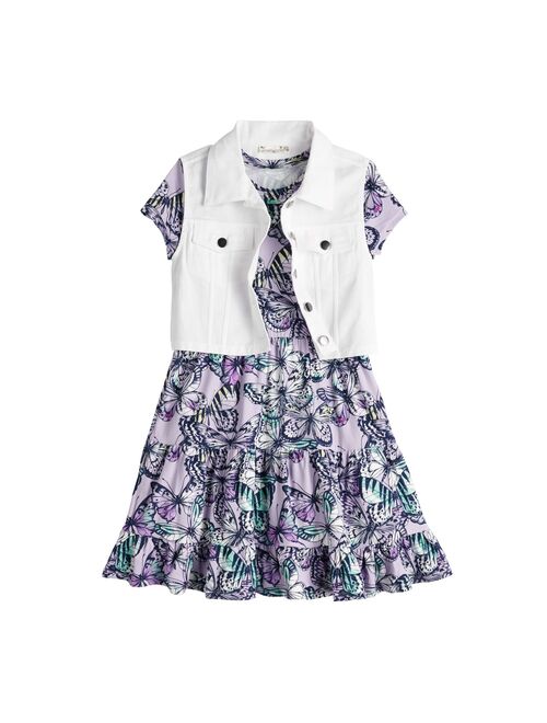 Girls 7-16 Kint Works tweens Vest & Dress Set in Regular & Plus